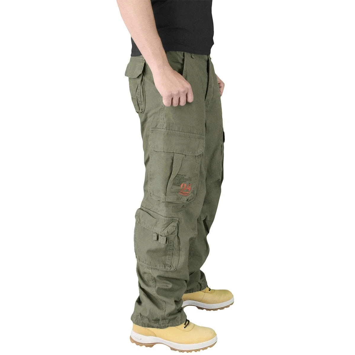 Surplus Airborne Vintage Trousers Olive 4 Surplus Airborne Vintage Trousers Olive - Image 4