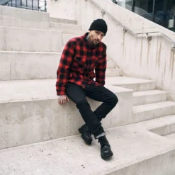 Brandit Lumber Jacket Red / Black -Deals Trenzyne Store 9478 41 Brandit Lumber Jacket Red Black 3 4