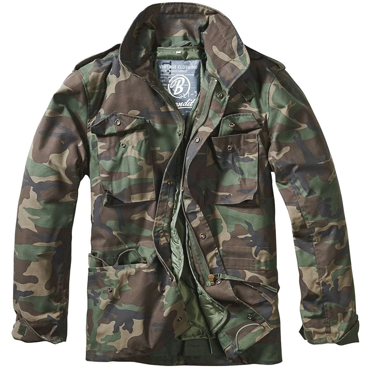 Brandit M-65 Classic Jacket Woodland 1 Brandit M-65 Classic Jacket Woodland