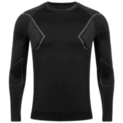 Alpinus Men Active Longsleeve Base Layer Black-Grey