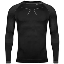Alpinus Men Tactical Longsleeve Base Layer Black-Grey