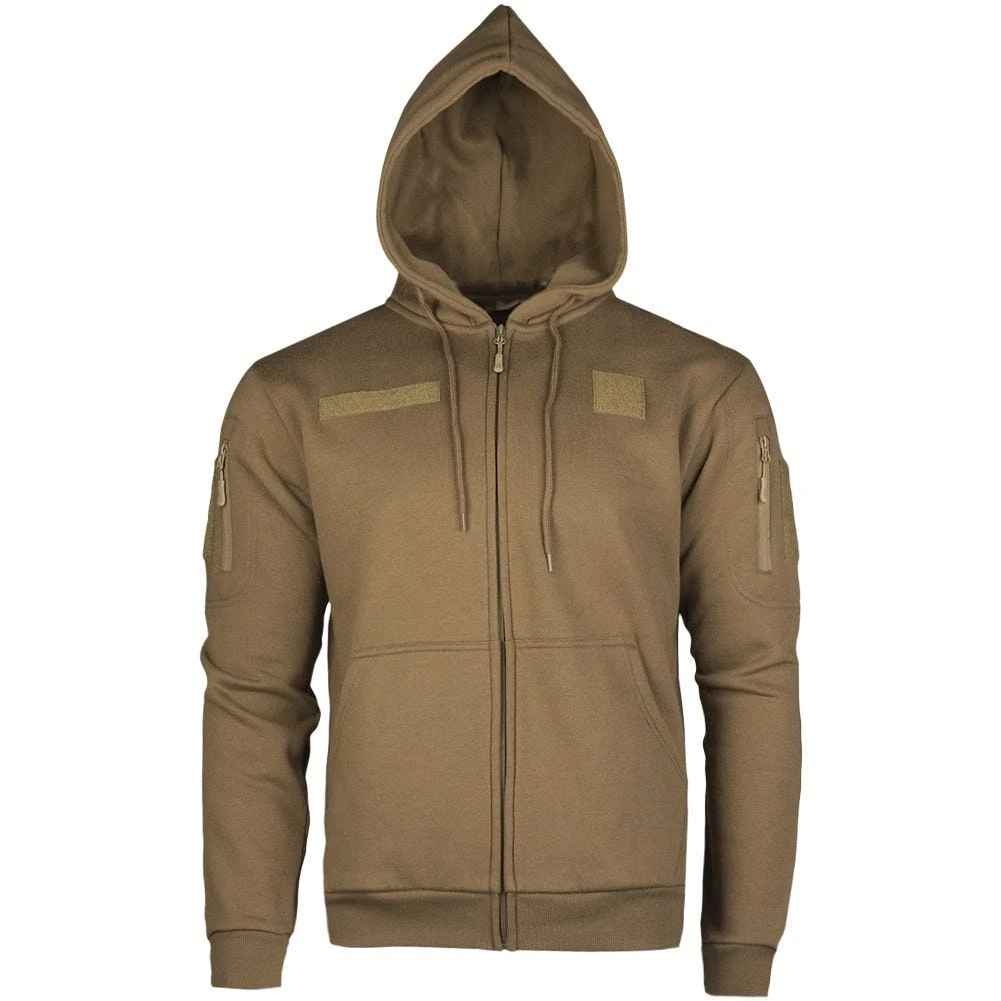 Mil-Tec Tactical Zipped Hoodie Dark Coyote 1 Mil-Tec Tactical Zipped Hoodie Dark Coyote
