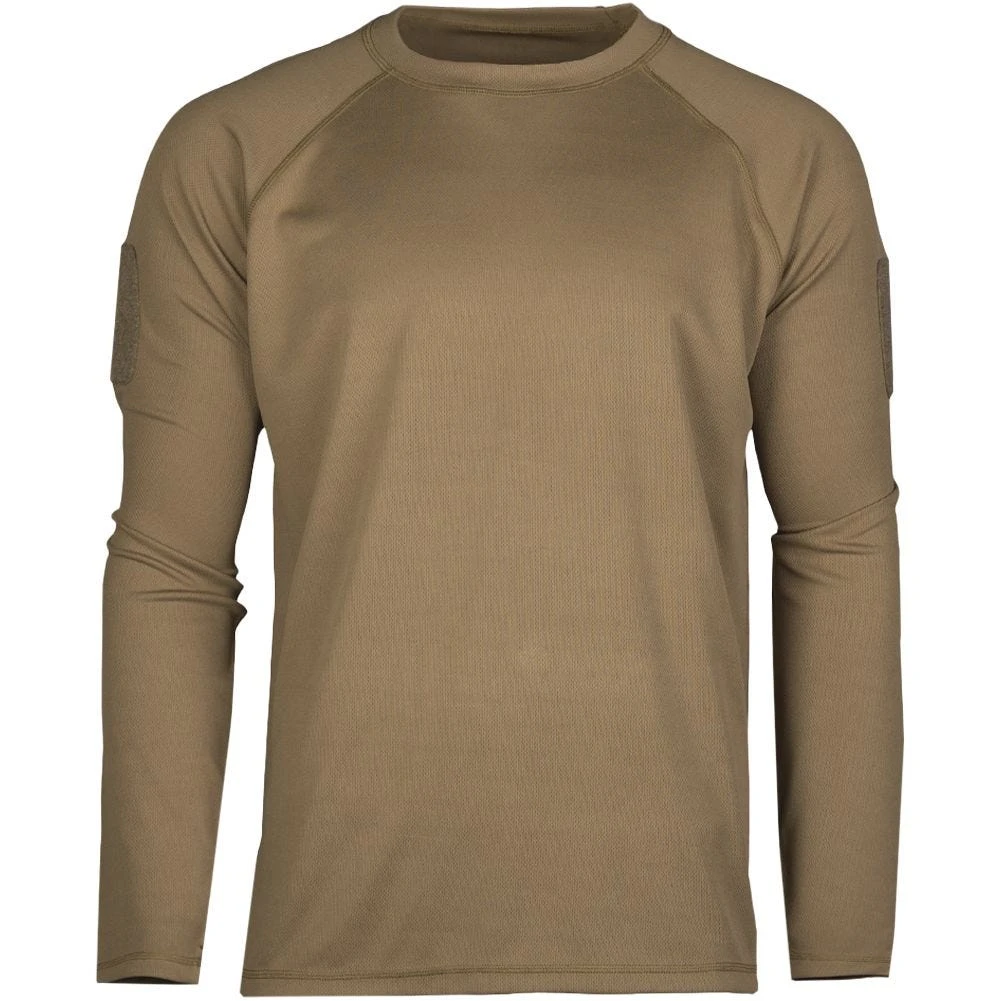 Mil-Tec Tactical Long Sleeve Quick Dry Shirt Dark Coyote 1 Mil-Tec Tactical Long Sleeve Quick Dry Shirt Dark Coyote