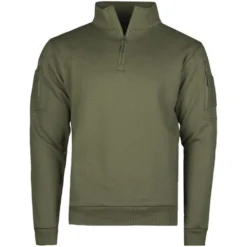 Mil-Tec Tactical Sweatshirt With Zipper Ranger Green