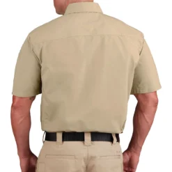 Propper Men's HLX Shirt Short Sleeve Khaki -Deals Trenzyne Store Propper HLX Shirt SS Khaki 3 1001x1001