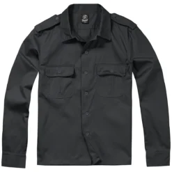 Brandit US Shirt Long Sleeve Black