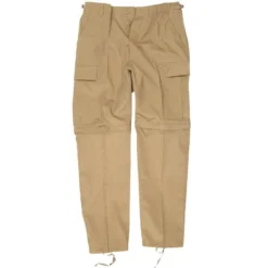Mil-Tec Zip-Off Combat Trousers Khaki