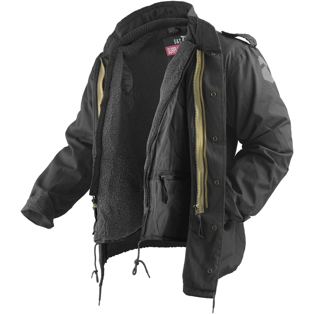 Surplus M65 Regiment Jacket Black 5 Surplus M65 Regiment Jacket Black - Image 5