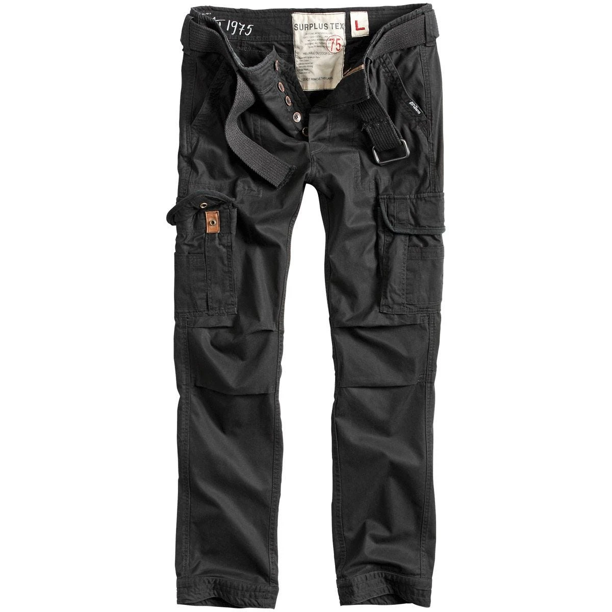 Surplus Premium Slimmy Trousers Black Washed 1 Surplus Premium Slimmy Trousers Black Washed
